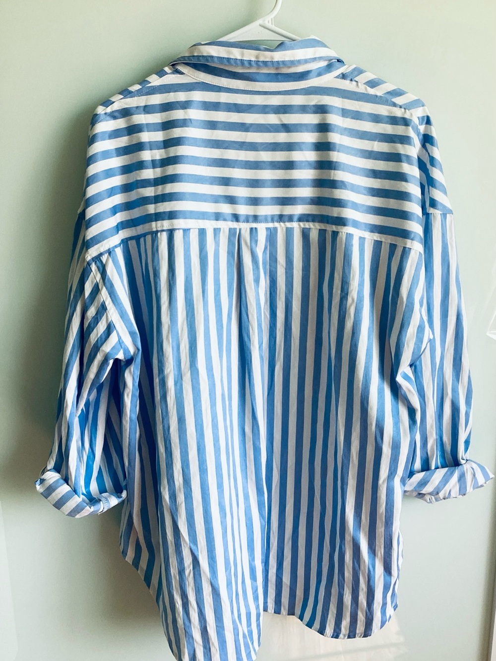Light Blue & White Striped Button-Down Shirt - Picture 3 of 3